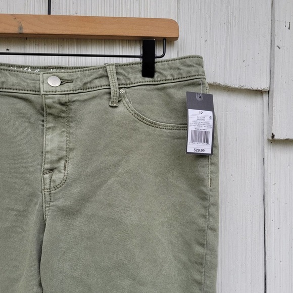 Mossimo Supply Co Olive Mid Rise Jegging 12 - Picture 3 of 8
